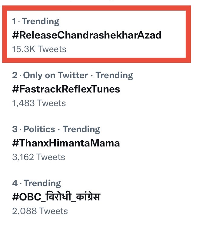 Profdilipmandal's tweet photo. Top tweeter trend in India.  #ReleaseChandrashekharAzad https://t.co/spL3bdf4Le