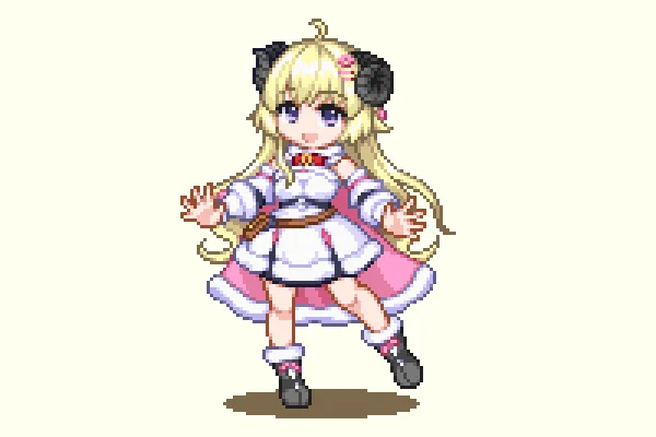 寅年だけど羊
#つのまきあーと #ドット絵 #pixelart 
