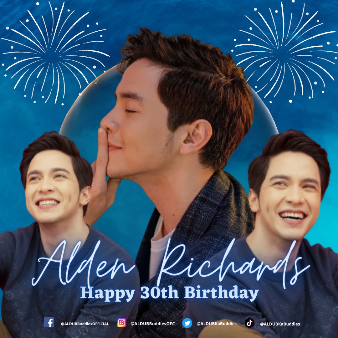 Happy 30th Birthday to the Asia's Multimedia Star, <a href="/aldenrichards02/">Alden Richards</a> 🎉💙

May the Lord continue to shower you with blessings and always have a good health!! 

#ALDENTak30ver 
HAPPYBIG 30ALDEN