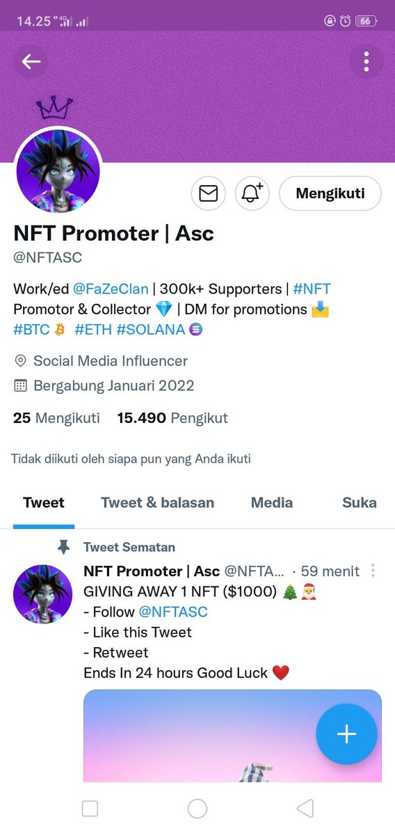 Firman82934503's tweet photo. @prctiu @NFTASC Done https://t.co/O7XB7hj7qK