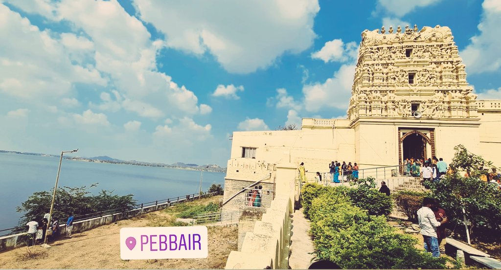 RajivAluri's tweet image. Saradaga 1 day trip ki 200 kms lopu edana manchi temple ki velalante go to Ranganatha swamy temple in #Pebbair, Wanaparthy. 3 sides Krishna river and temple 👌