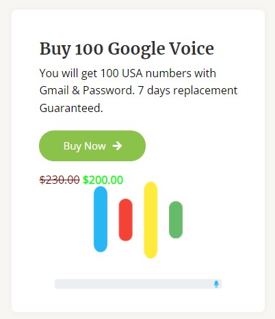 DeazuT's tweet photo. You will get 100 USA numbers with Gmail &amp; Password. 7 days replacement Guaranteed.

--Easy to use
--Best option for digital marketers
-- 7 Days replacement guarantee

#buygooglevoicenumber #googlevoicebuy #gvoiceus #buygooglevoiceaccounts #buyusanumbers https://t.co/8jhWu7eNxP