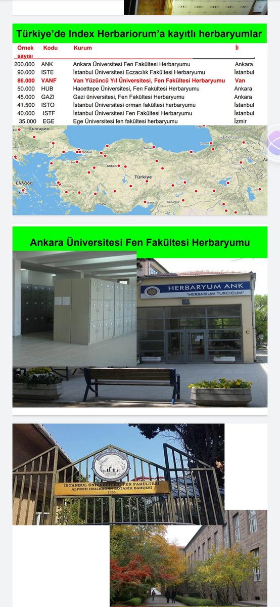 fevziozgokce's tweet photo. #Türkiye'de indekse kayıtlı #Herbaryum'lar
#ANK, #İSTE, #VANF
#GAZİ, #EGE #HUB https://t.co/VfmxTVneUB