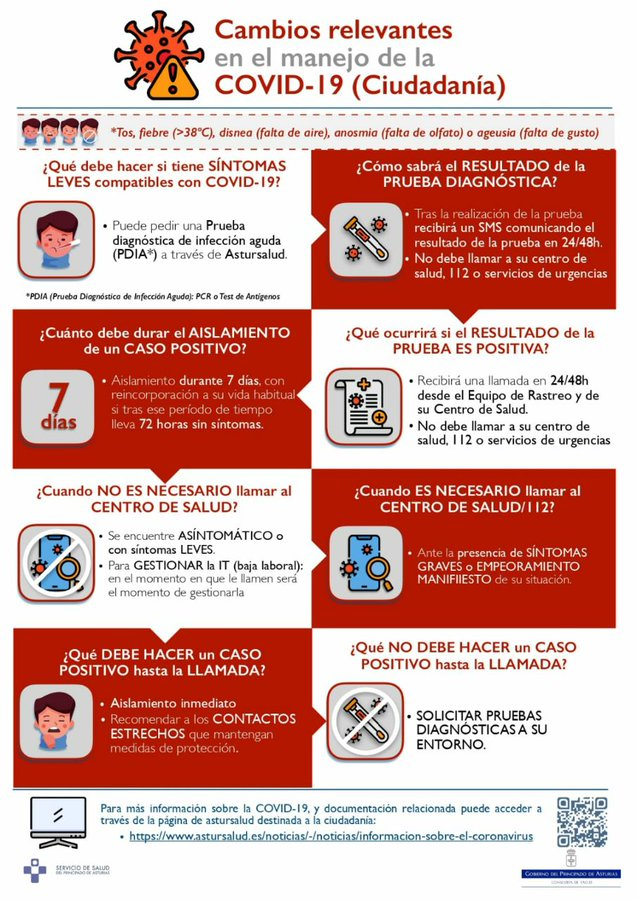 112Asturias's tweet photo. 🚨Préstanos tú atención un momento y sigue los consejos de @astursalud 🚨 https://t.co/3TDDdJMXmW