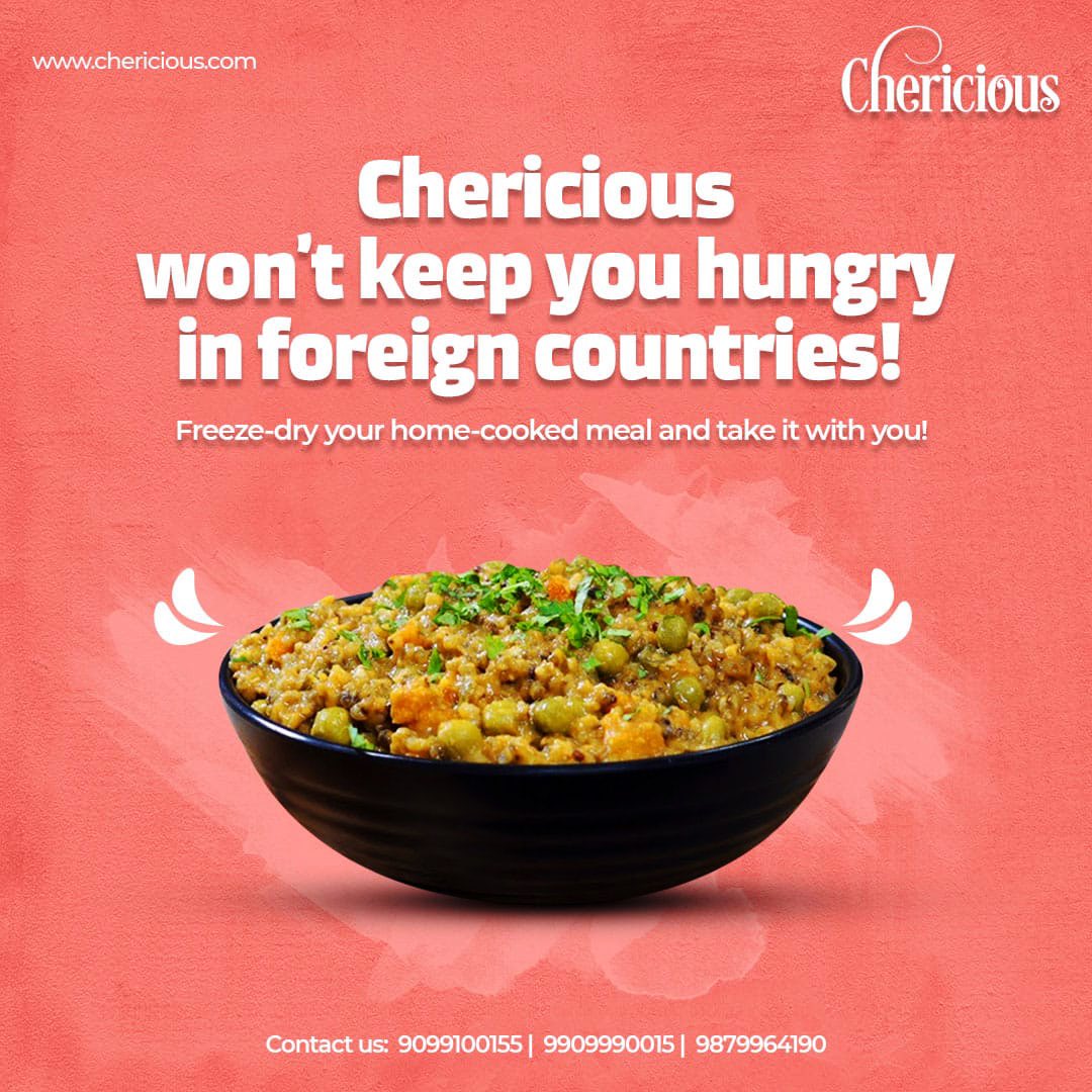 Chericious_in's tweet photo. We provide Freeze Dry service to Ahmedabad &amp; nearby area.

We turn your favourite home cooked food into freeze-dried packs that are easy to travel &amp; consume.

Freeze dried foods are wholesome, 100% natural &amp; fresh.

#ahmedabad #DontMissOut #Gujarat #food #foodies #RecipeOfTheDay https://t.co/Juwkt4prwQ