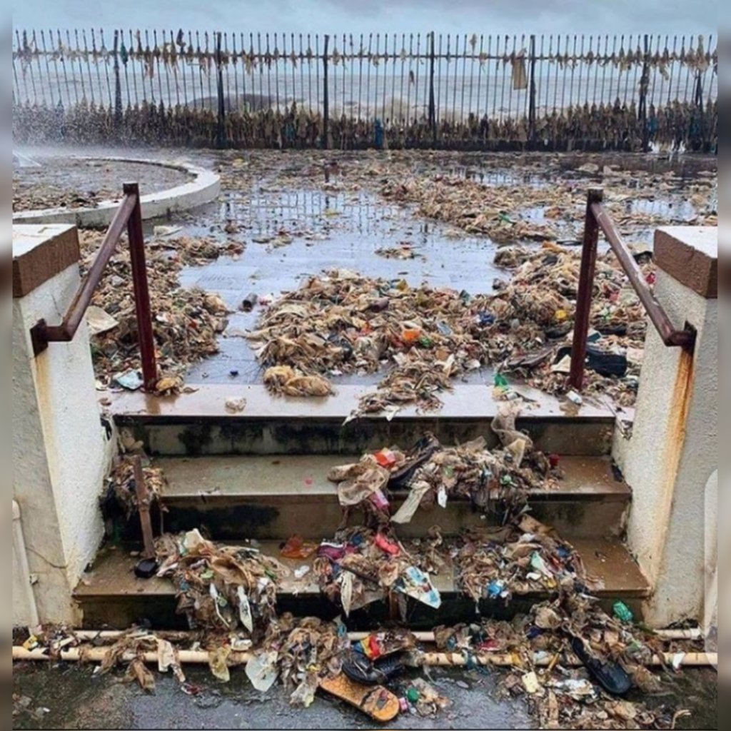 Fed up & choked oceans are now vomiting the #plastic components we carelessly dumped & fed into them.
This ecosystem sufficiently feeds the creatures therein & so we ought to know that plastics are not foods but a death sentence⚠️.#stopplasticpolluion #findabin #Dontyhrowonthego