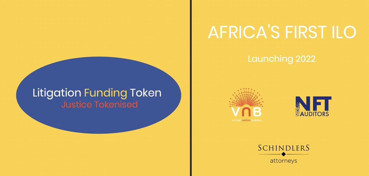 Africa’s first ILO (Initial Liquidity Offering) launching 2022...

#comingsoon #watchthisspace #virtualnationbuilders #schindlersattorneys #blockchain #southafrica