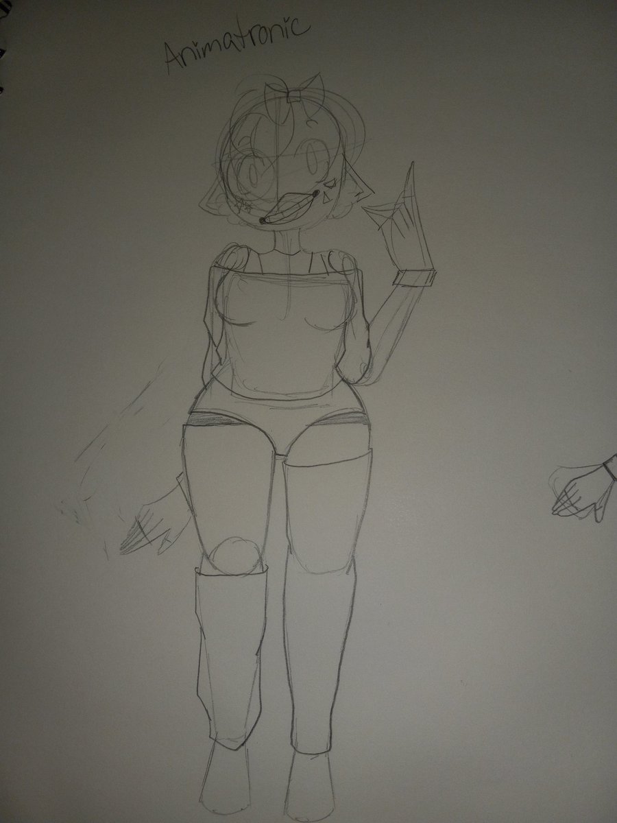 GlamrockGarbage's tweet photo. 🐀drew a full body animatronic/anthro Glam Chica and human Glam Chica :) this my headcanoned portrayal of her, the baggy sweater is so cute! https://t.co/HIlF64H5qS