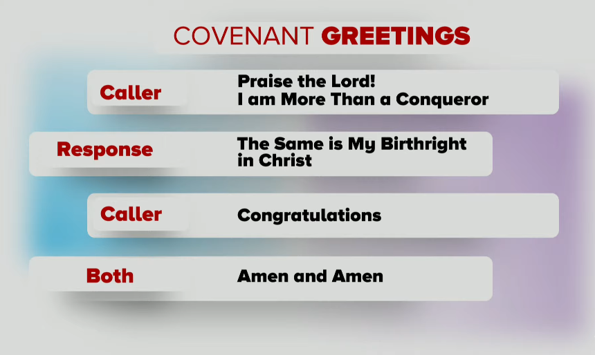 LFCGoshen's tweet photo. Covenant Greeting
#LFCLiveService
#FirstServiceOfTheYear
#MoreThanAConqueror
#1stService https://t.co/mPzQxZGDKg