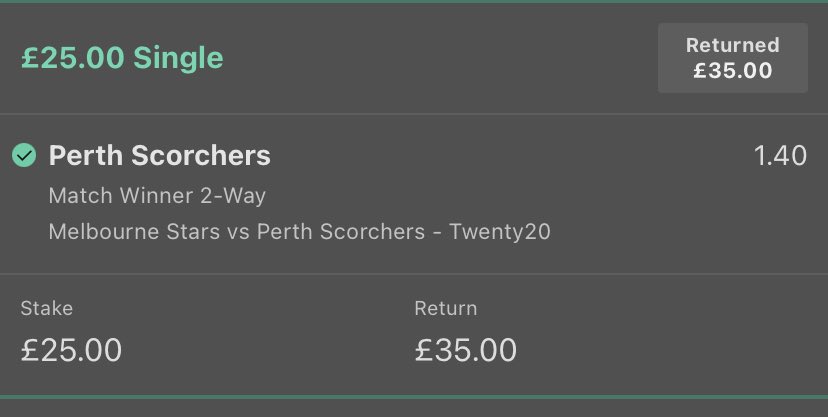 ProSports_Tips's tweet photo. BE1 1 in the bag 😋✅ https://t.co/JPYpyS1E7P