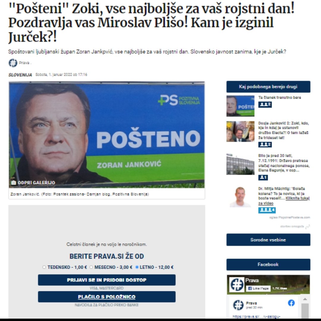 pers_luka's tweet photo. Vabljeni, da postanete naročnik spletnega medija #Prav.
Za uvod smo ljubljanskemu županu Jankoviću želeli vse najboljše za njegov rojstni dan. Kje je Jurček? 😎👇 https://t.co/gXtWR6yBdQ