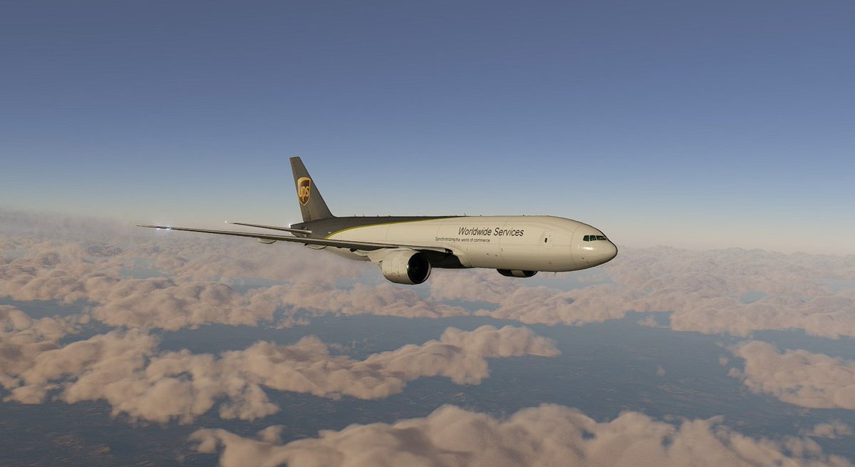 The_Tyson_Tw's tweet photo. 🇪🇸 LEZL - EBLG 🇧🇪
Comenzamos el segundo día del año con el segundo vuelo y otro tour mas de @IVAOES #CargoTour, salimos desde Sevilla con este increíble B77L de #UPS https://t.co/JmH4HhuL3M