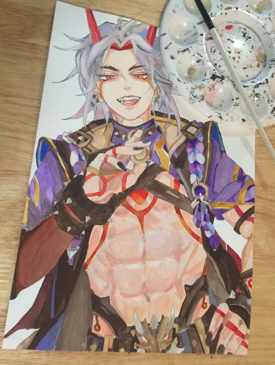 _keijy's tweet photo. Arataki itto❤️ https://t.co/M0aMJ8J0Z2