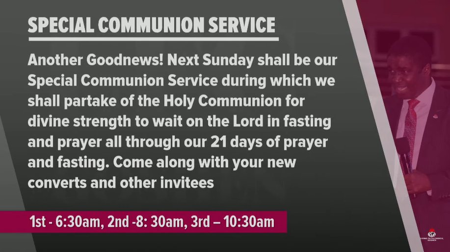 LFCGoshen's tweet photo. Announcement
#LFCLiveService
#FirstServiceOfTheYear
#MoreThanAConqueror
#2ndService https://t.co/5RAN6HPus3