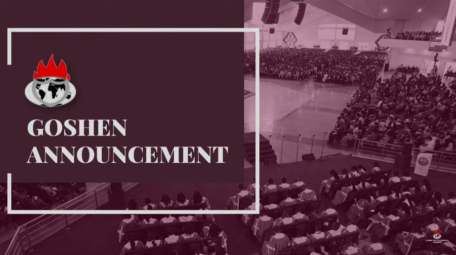 LFCGoshen's tweet photo. Announcement
#LFCLiveService
#FirstServiceOfTheYear
#MoreThanAConqueror
#2ndService https://t.co/5RAN6HPus3