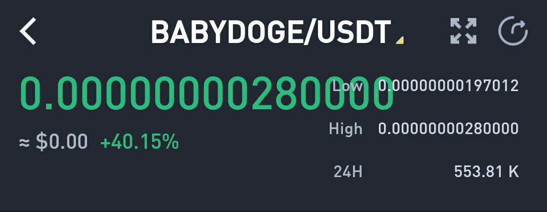 #BabyDogeCoin explode...🥳😘🎉🎉🔥🪐🔥😍🚀🚀🚀

#BabyDoge #BabyDogeFamily 
#BabyDogeArmy #BNB #BSC 
#Bitcoin ❤️😁👀🌙🥰