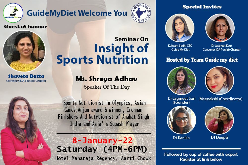 guide_diet's tweet photo. Join Us on 8th Jan 2022 at Ludhiana By Guide My Diet &amp; Expert Speaker Ms. Shreya Adhav https://t.co/T5hG2fvudJ