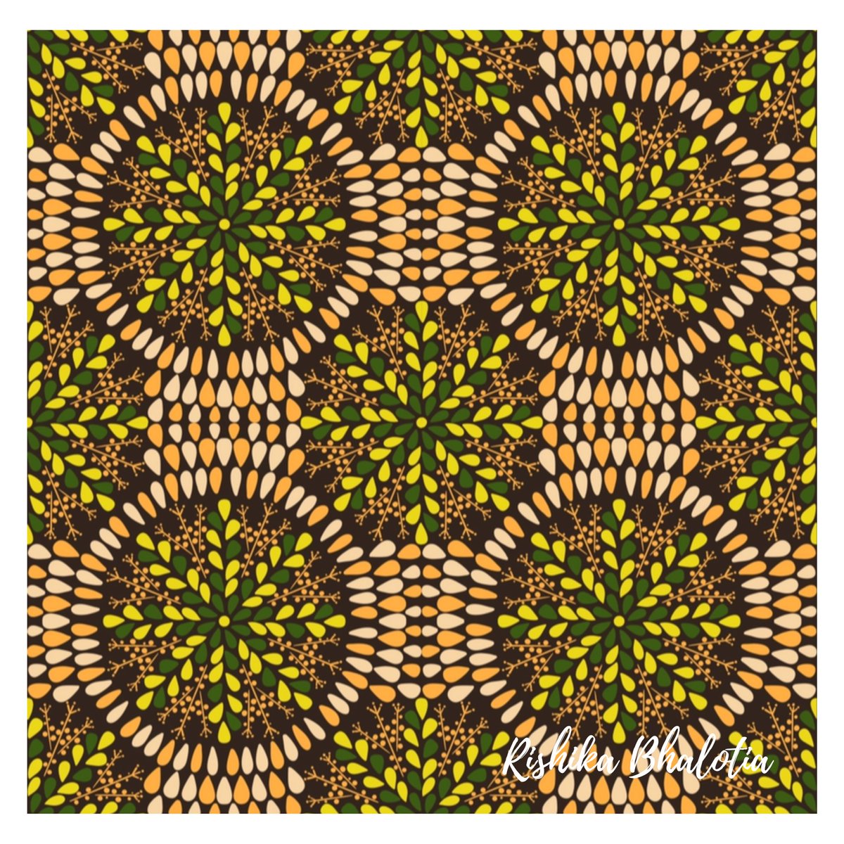 BhalotiaRishika's tweet photo. 😌😌so for this one i wanted to try radial symmetry and some bright colours and florals 🙊 turned out pretty cool 😍 tell me what do you think😘
.
Open for Collaborations❤️
.
#fashiondesigner #floral #art #illustration #surfacepatterndesigner #cusion #cusioncover #totebag #design https://t.co/lxKV5pmlH2
