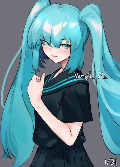 Miku 1/31#HatsuneMiku #miku100 #初音ミク 