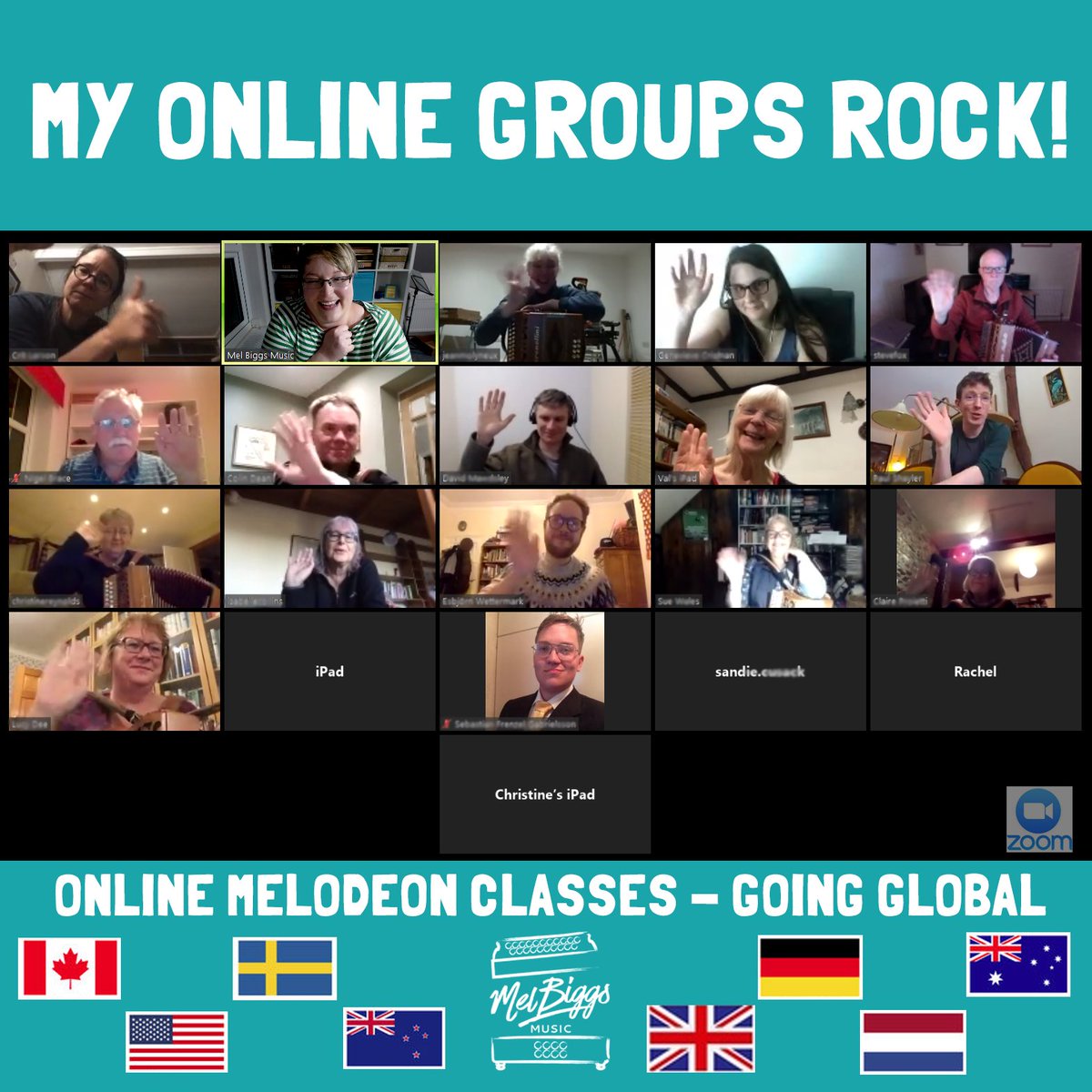 MelBiggsMusic's tweet photo. "@Zoom made online #melodeon lessons so much better."

We know that muting participants is essential when teaching online music classes. However, my students discovered something surprising when they couldn't be heard...

Read more: https://t.co/5JIxrFxD3h

#ZoomLessons https://t.co/8GLr88oCS0