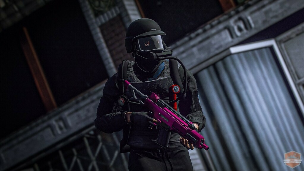 NowayRoleplay's tweet photo. Stoere mannen met ehm ja, roze wapens... 

‐---------------------------------------------------------
NowayRoleplay wordt mede mogelijk gemaakt door onze donateurs #nowayroleplay #nwrp #gta5rp #gta https://t.co/LgeW2SzgcS