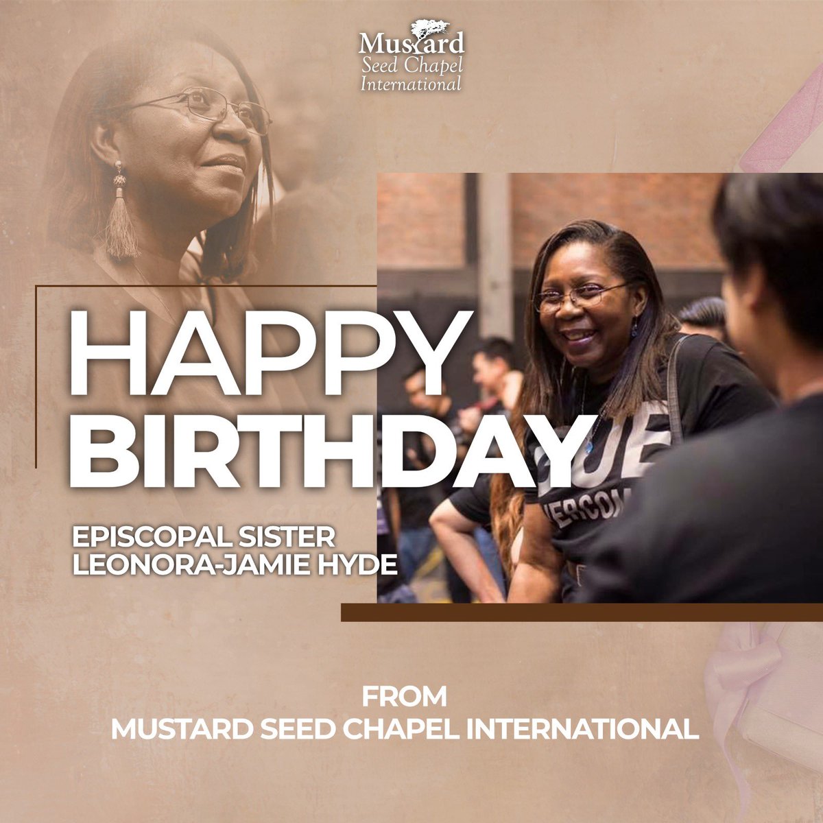 mscihq's tweet photo. Happy Birthday Episcopal Sister Leonora Jamie Hyde💃🏾🥳 https://t.co/ZckLMp6fc7