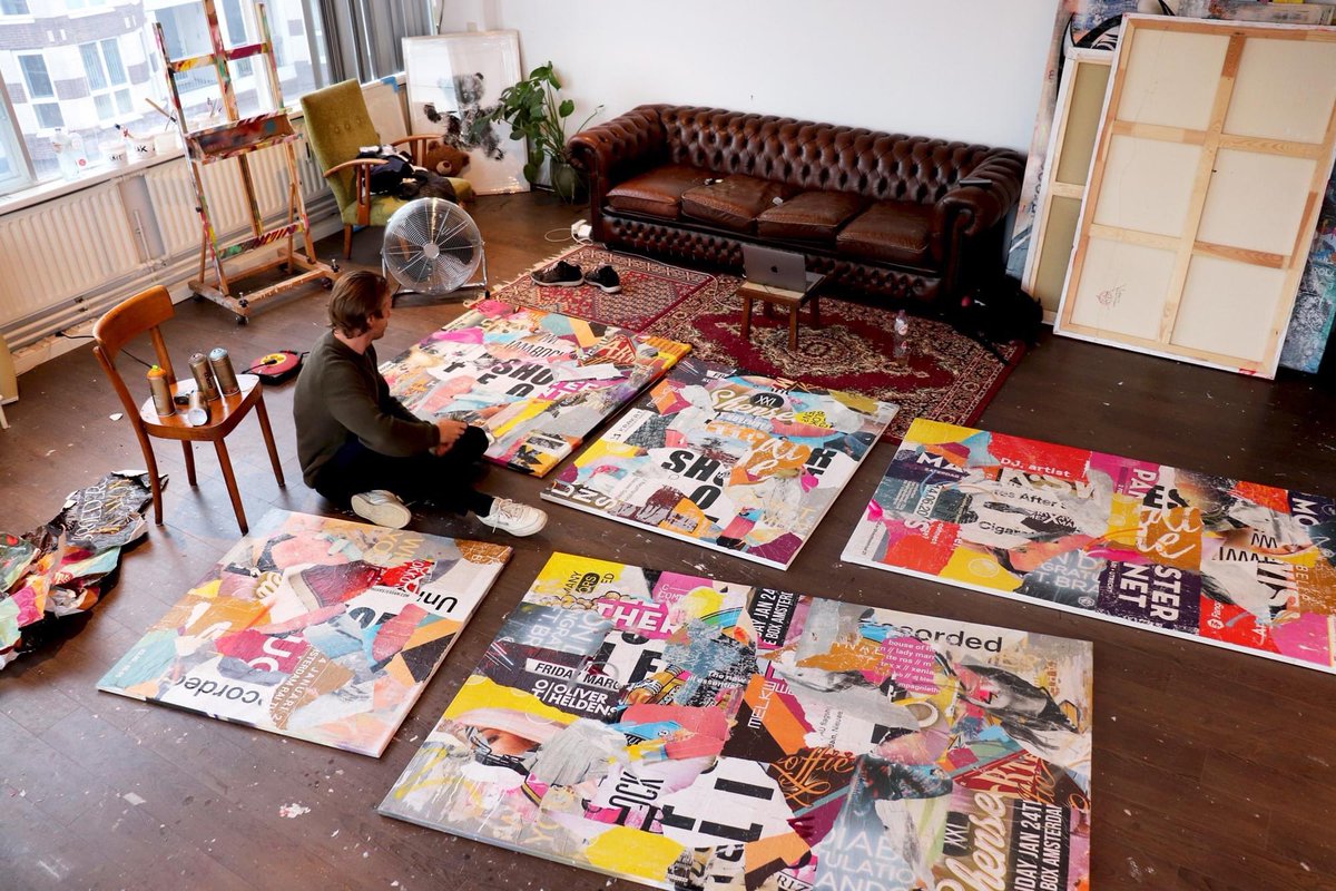 bucksfineart's tweet photo. Sunday Studio Sessions with @michielfolkers #studiosessions #2022 #comingsoon #studioeditions #wip #closep #texture #limitededition #scroodgemcduck https://t.co/eqD1K9s6Nm