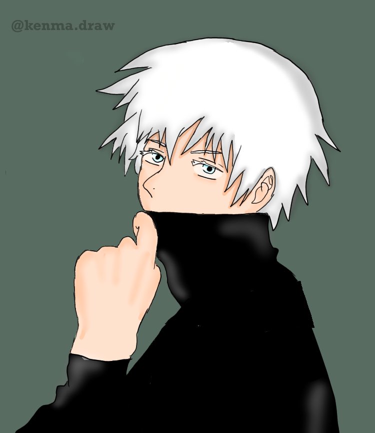 DrawKenma's tweet photo. #jujutsukaisen #jjk #GojoSatoru #jujutsukaisenfanart https://t.co/XXR8MC9MJp