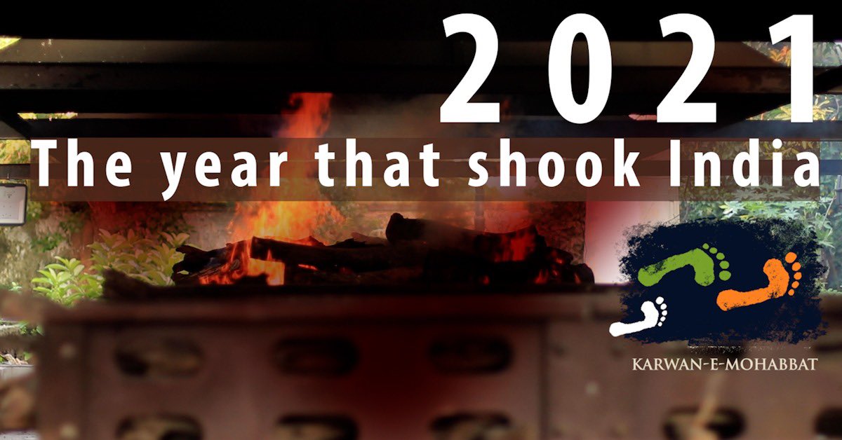 karwanemohabbat's tweet photo. “We are all in this together. I cannot be safe without you. 
You cannot be safe without me.” ~ @harsh_mander 

A montage of 2021 ...through the eyes of those who struggled, protested and remained undefeated.
#India

https://t.co/yxcGZrN0vc https://t.co/WHtwCPJgkH