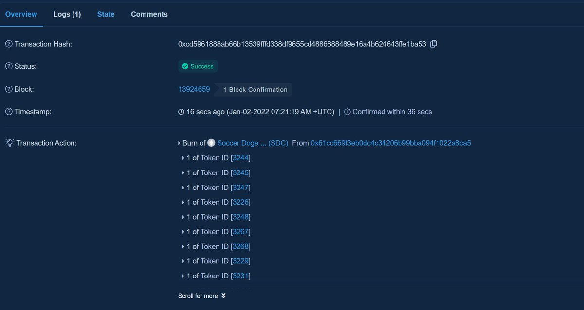 Hey!
We continue to wait for the Blue Mark and verification of our collection on the OpenSea! We also continue to decrease of items in the collection! We burned another 100 of our Doges, and after that your doges became more valuable!

#OpenSeaNFT #NFT
#NFTs #NFTcollectibles