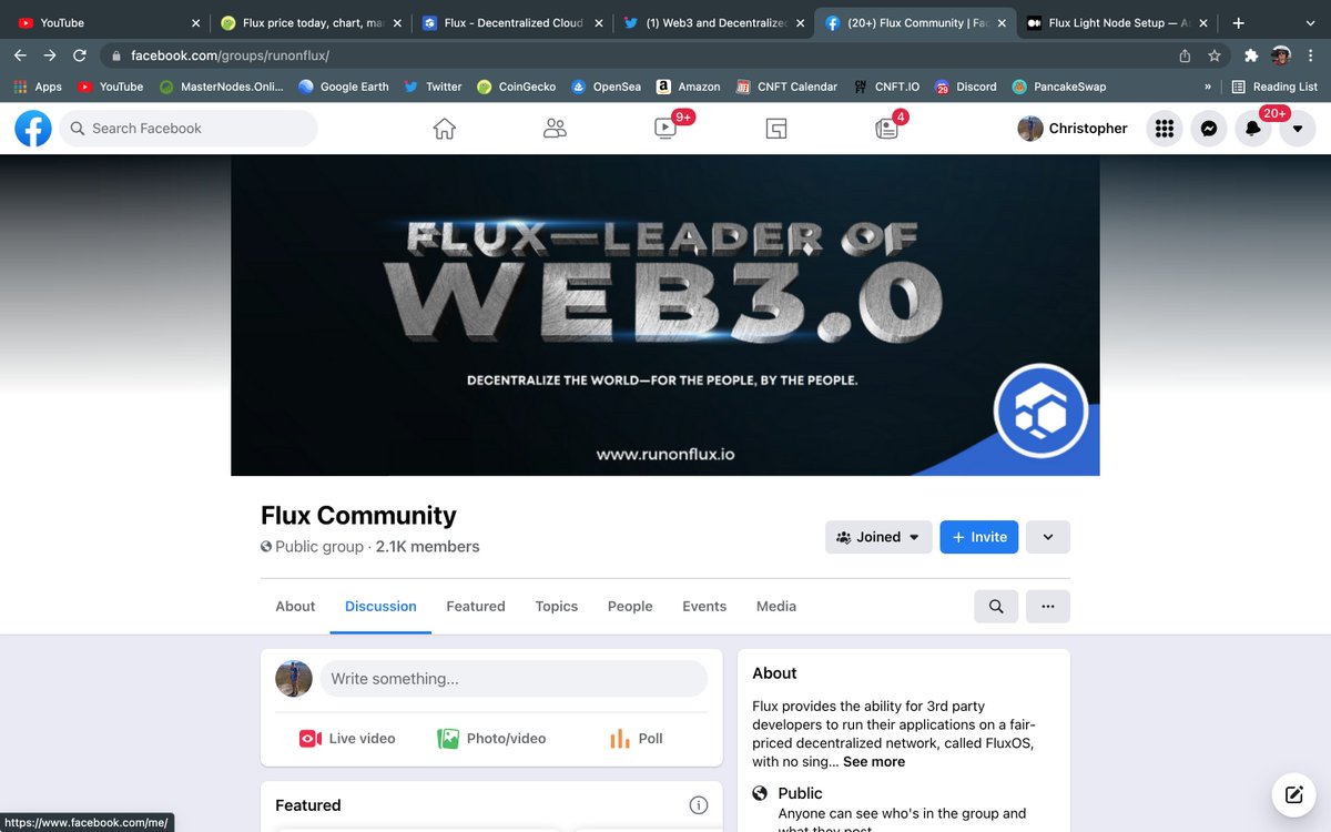 ChrisPJAZ's tweet photo. @RunOnFlux Really want in to this project! 🔥 @ShillingJeri @AkumaZablon @polito72912 https://t.co/ecArFFr6Ll