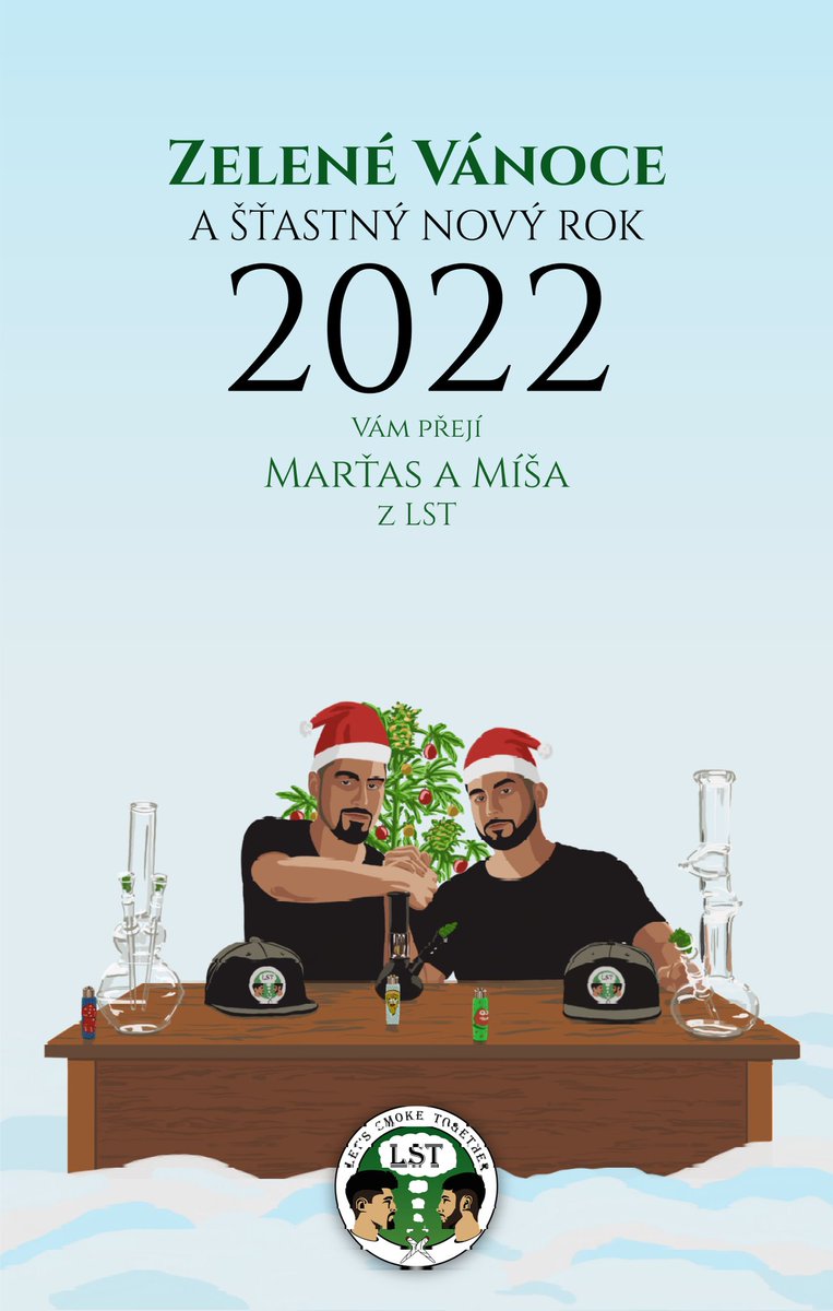 420_LST's tweet photo. Za LST přejeme štastný nový rok 2022 🥳💚 Ať se zelená všechno na co sáhnete i v dalšín roce 🍀 https://t.co/ThK8Q6dPEt
