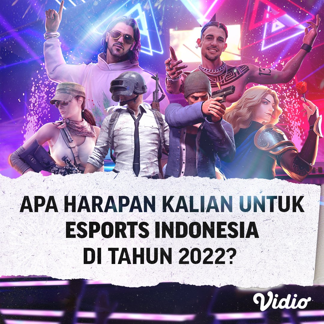 vidio's tweet photo. Sebelum semua event esports akan mulai ditahun yang baru ini, apa sih harapan terbesar kalian untuk esports Indonesia?
#SemuaAdaDiVidio #VidioEsports #Esports #MobileLegends #PUBGM #PUBGMID #PUBGIndonesia #PUBG #FreeFire #FreeFireIndonesia #FF #FFID #PUBGIndo #FreeFreeIndo https://t.co/lEjHdgufdK