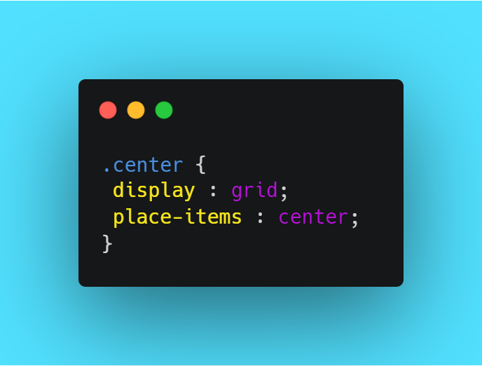 fidalmathew10's tweet photo. 🎯CSS Tip💡#100DaysOfCode 

Easily center anything, horizontally and vertically, 
with just 2 lines of CSS: https://t.co/qD3yMu55bK