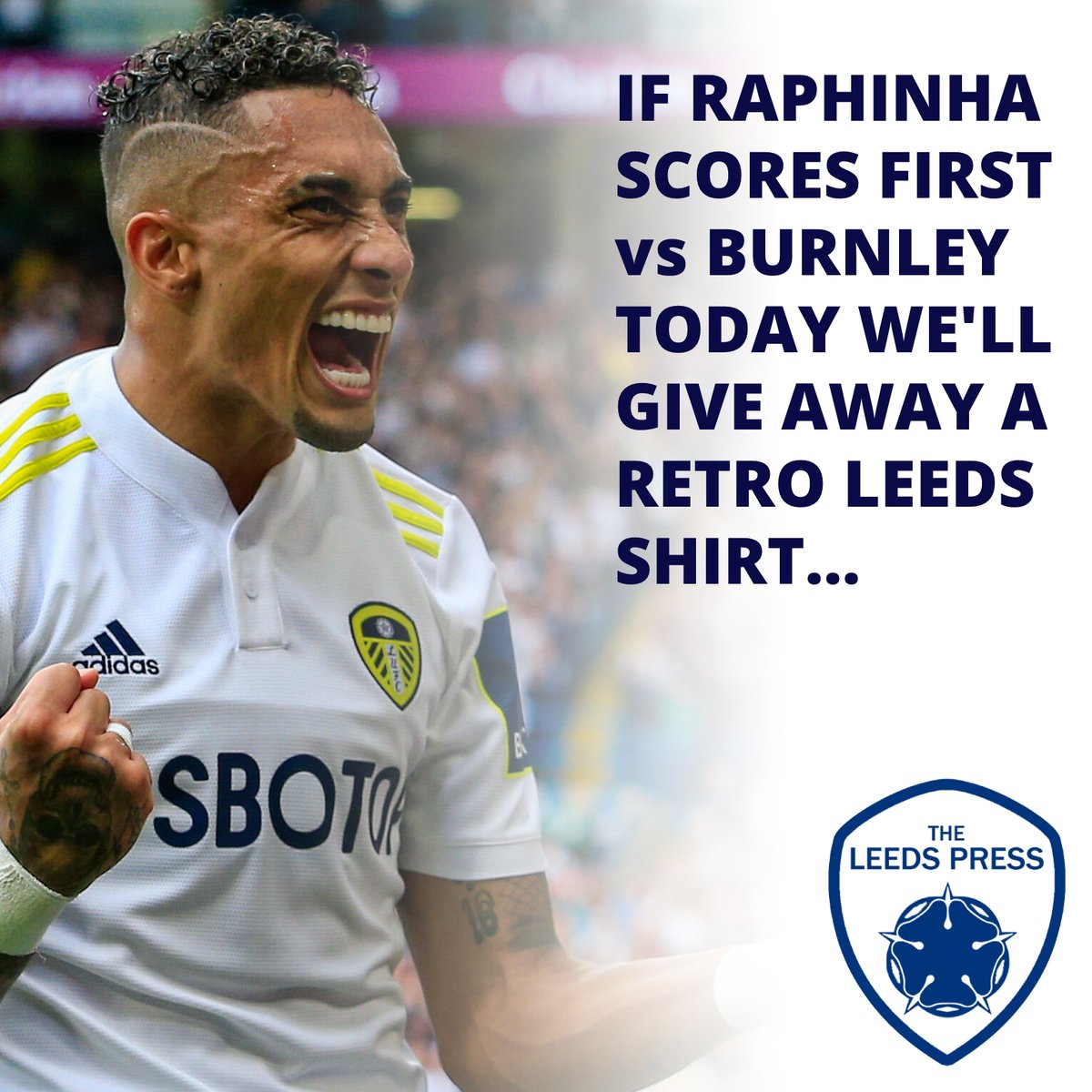To enter:
1) Retweet this post
2) Follow us <a href="/TheLeedsPress/">The Leeds Press</a>
3) Reply and tag a friend

Winner announced at full-time!

Good luck #LUFC