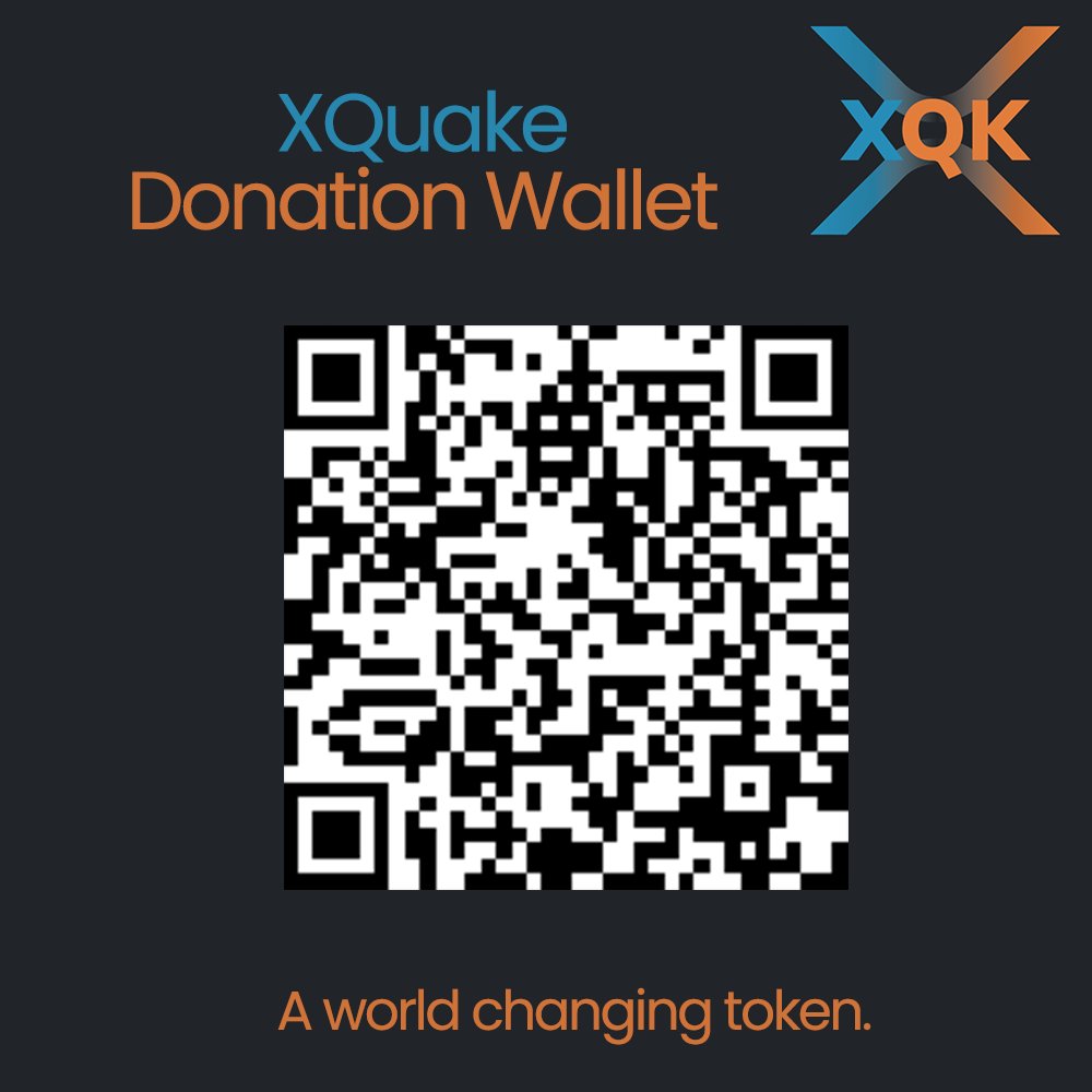 officialXQK's tweet photo. Webpage
https://t.co/hKh86GaWd8 

XQK Trustline
https://t.co/a1KH4f6Cwc 

XQK DEX
https://t.co/gE30todoSg 

Telegram
https://t.co/GI4dOLBJq1 

Livecoinwatch
https://t.co/jGsYnZM22B 

Whitepaper 
https://t.co/9qoFgE5uYm 

XQuake Donation Wallet 
rBQS1sppS9G6d9kDKbiqfz57ZP66hajMb6 https://t.co/igZF7C7iZD