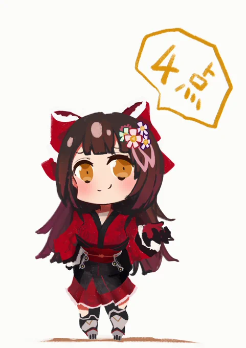 #ロボ子Art
点数低い方が良いって聞いてました 