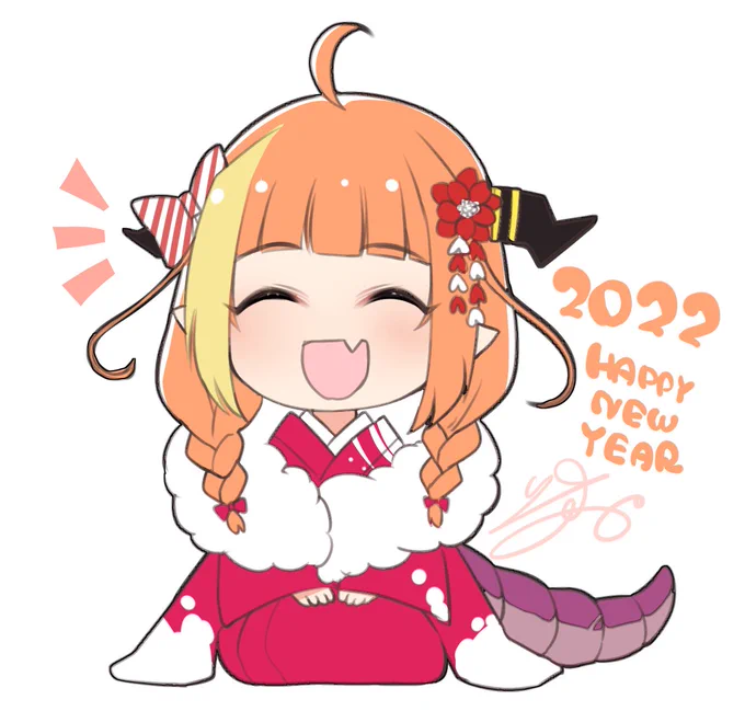 会長単体でもお祝い☺️
#みかじ絵 