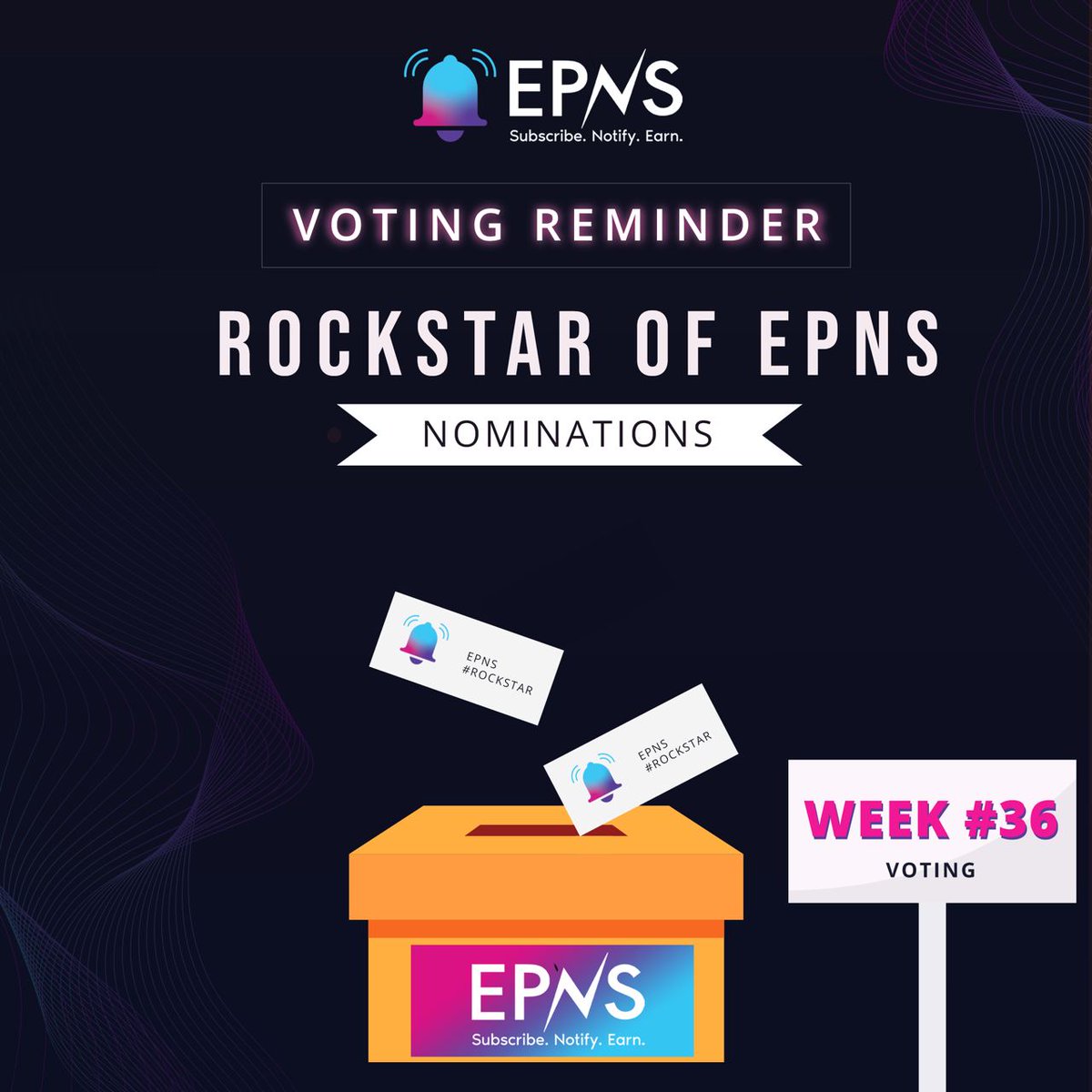 PushChain's tweet photo. 🚨 Voting for our $ROCKSTAR of #EPNS WEEK #36 is going to end soon! 🔜

So hurry up!!

Head to https://t.co/Zpd6ljWfEC and vote for your favourite contestant now!🗳️🙋🏻‍♂️ https://t.co/cbo36PLpWt