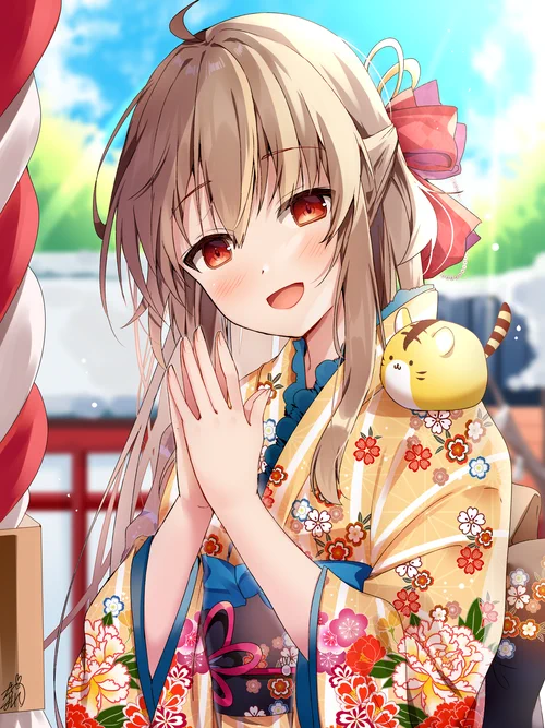あけおめです 