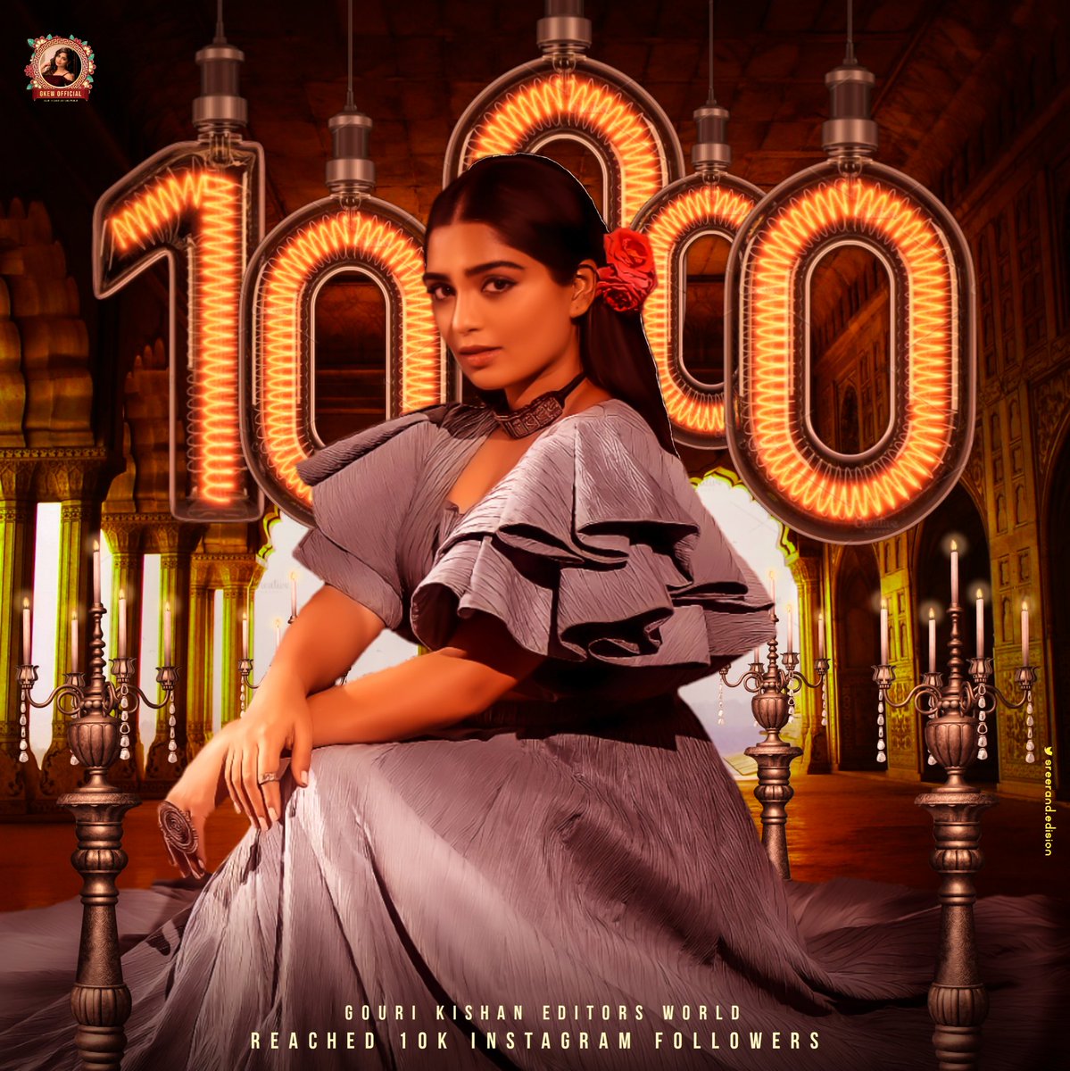 gkew_official's tweet photo. Finally, Our wait is over. 10k is here. We are blessed with the best. Thanks to all supporters out here. We, GKEW love you all❤
@gkew_official
 
Design @Sreerandedision 

#gkewofficial #gourikishan 
@Gourayy https://t.co/n01iEW3j2V