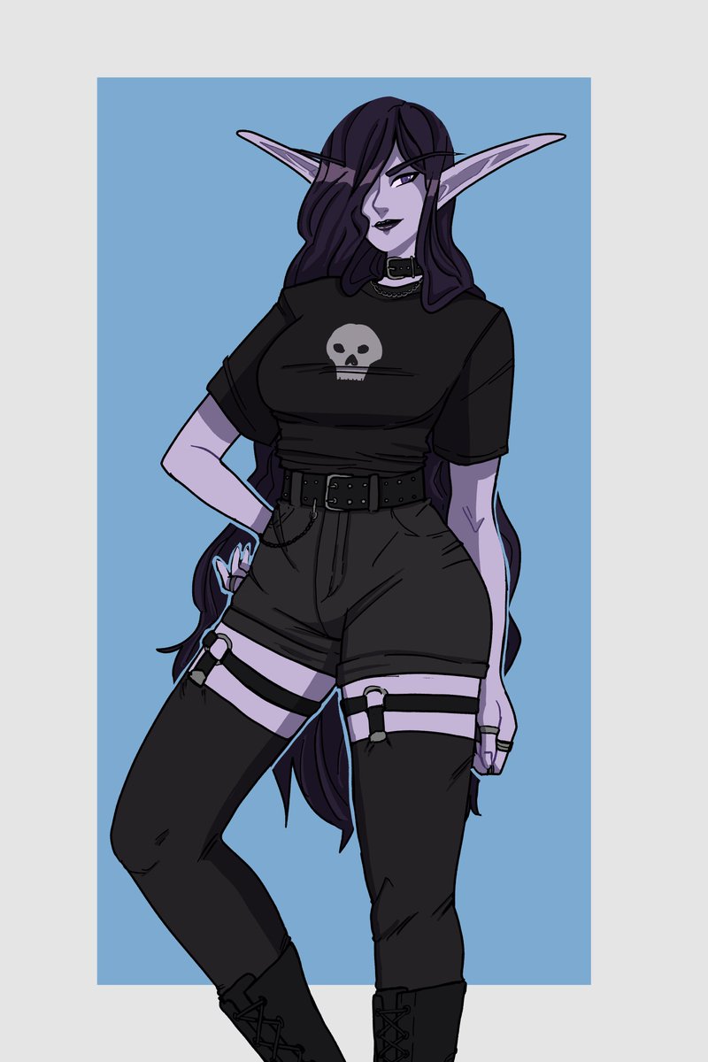 7DVLS's tweet photo. reposting this bc i fixed her...

goth elves, everyone! https://t.co/nuKiNPcGm7
