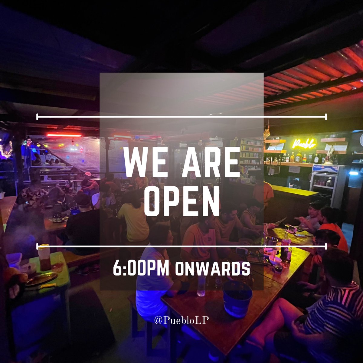 PuebloLP's tweet photo. Change of plans, coz why not? Hello 2022 BUKAS na po ulit kami! Tara na, PUEBLO! 🥳🎉🍺❤️🎆🎊

#Hello2022 #TaraPueblo #PuebloLP #ChoosePueblo #iWasInPueblo #ImFeeling2022 #SouthPeeps #WeTheSouth #SouthBuzz #TigaSouthKaBa https://t.co/ZdGuPqyP8T