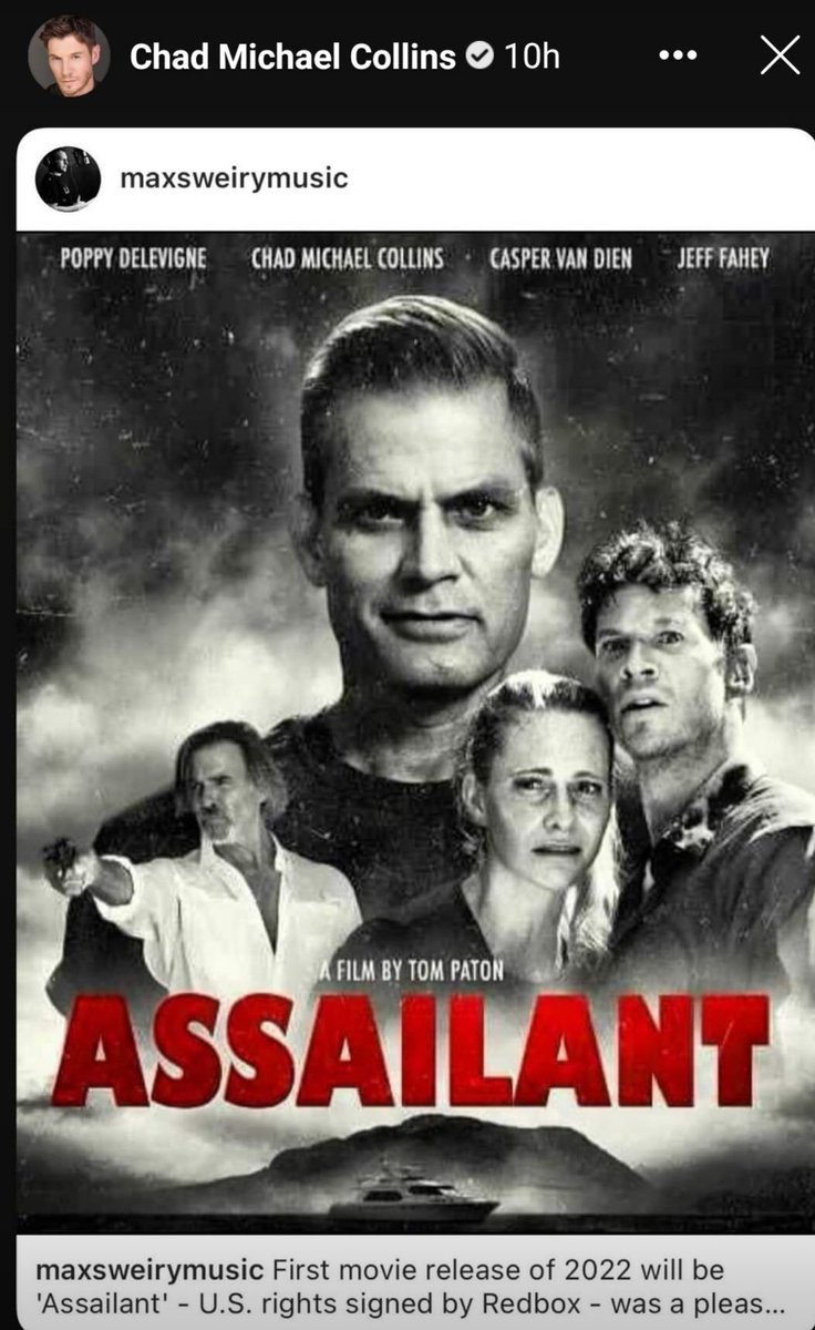 MjkVillareal's tweet photo. Looks like our 2022 is on to an early "thriller" Who is excited?! 🙋♀🧡
#assailant #msrmedia #chadmichaelcollins #tompaton #caspervandien #jefffahey #poppydelivigne https://t.co/37QwtizfwA https://t.co/dgwFMoRF6S