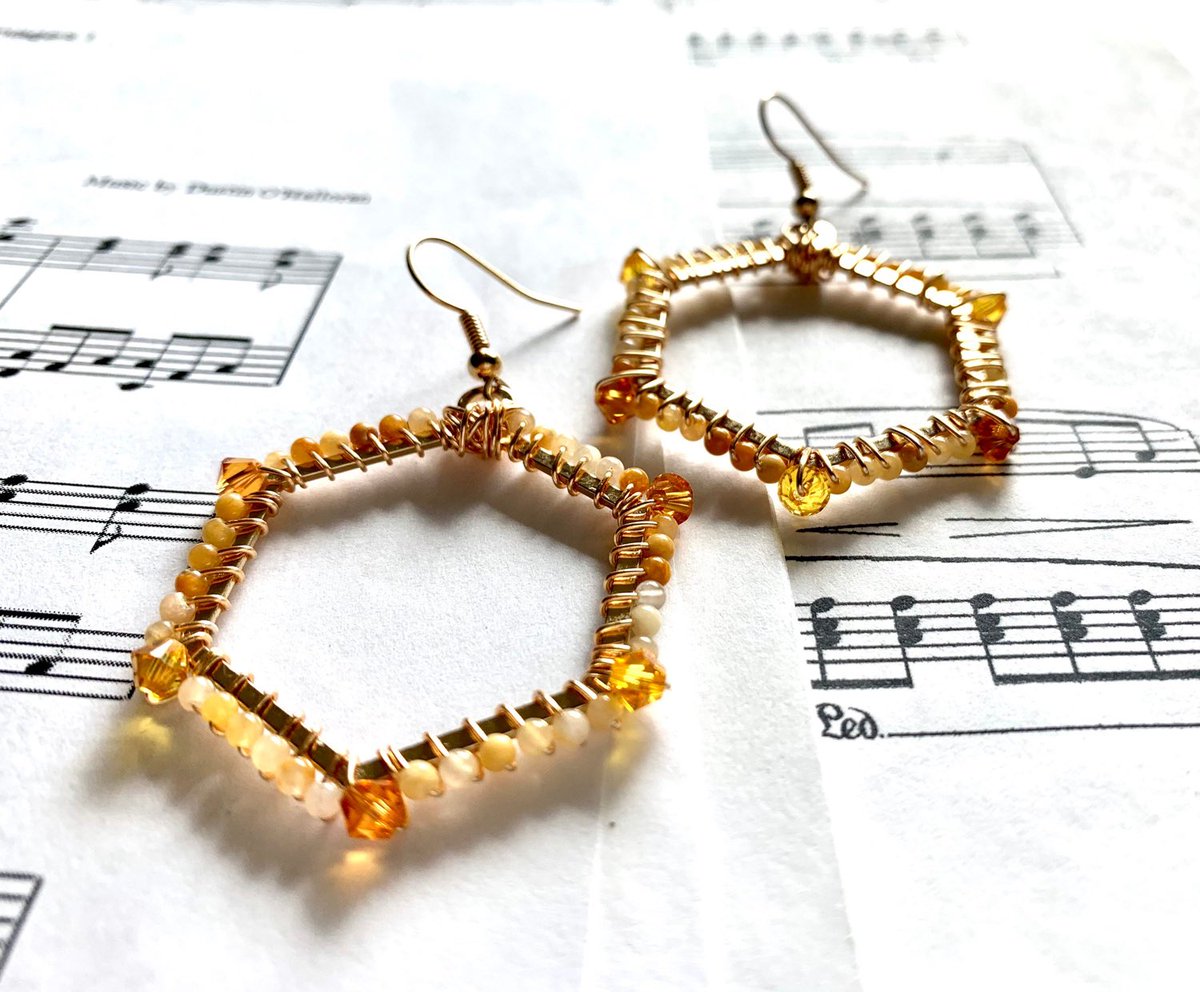 sparkling_bead's tweet photo. Excited to share this item from my #etsy shop: Geometric Honeycomb Hoop Earrings #hexagonal #honeycomb #beehive  https://t.co/K4hkrNa0Md https://t.co/2zvT8Mk4Ss