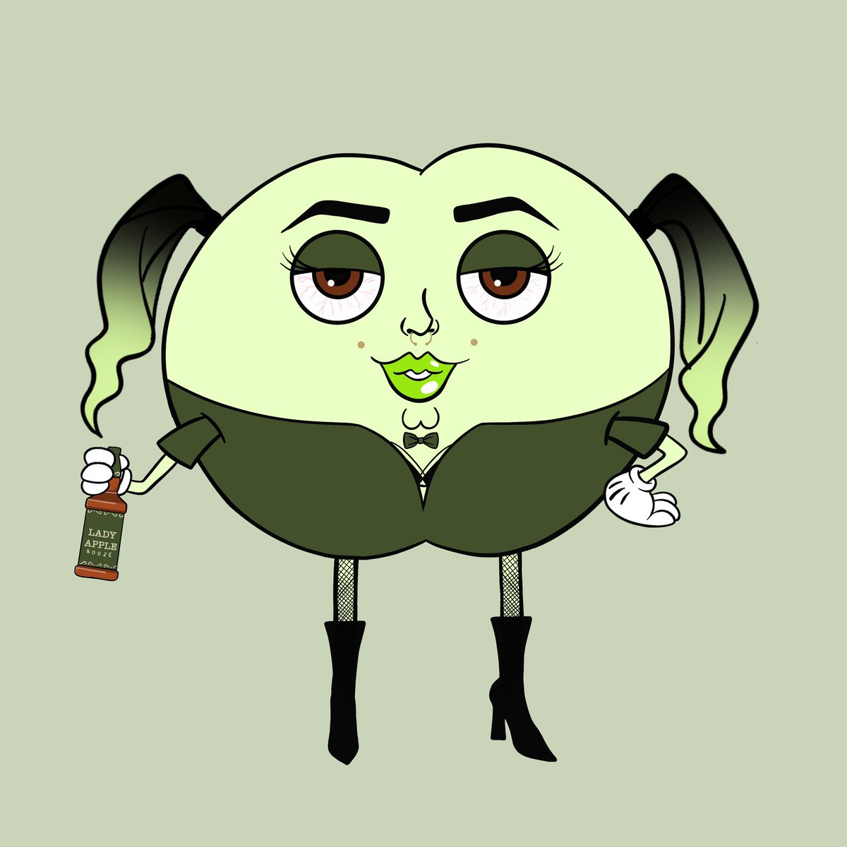 LadyApplesNFT's tweet photo. Have a sexy Sunday 🍏 https://t.co/NlVXoem4ul