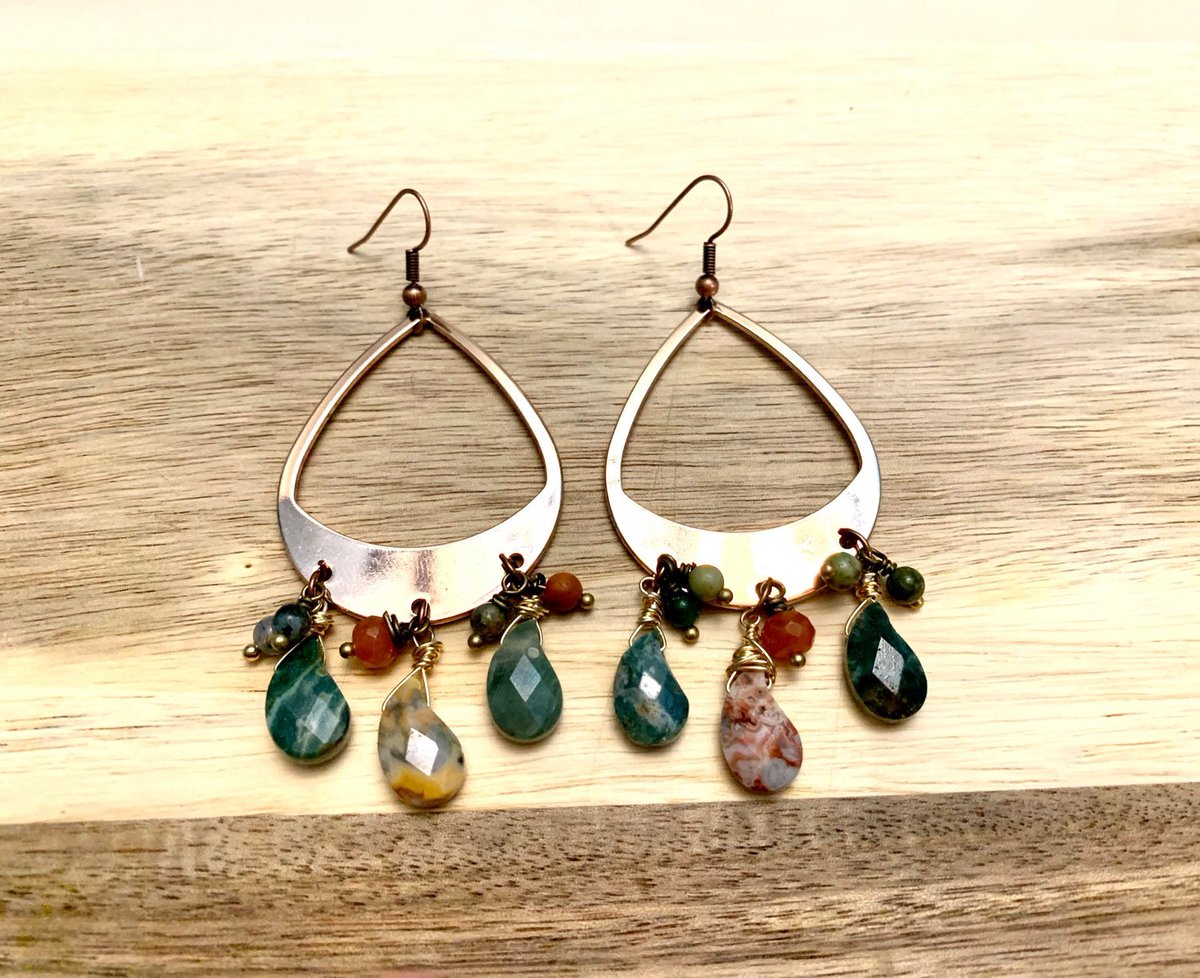 sparkling_bead's tweet photo. Excited to share this item from my #etsy shop: Ocean Jasper Paisley Dangle Earrings #paisley #bohochic #oceanjasper https://t.co/bzMBGXgQBX https://t.co/vp0ratlsZb