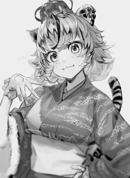 白黒も好きだな 