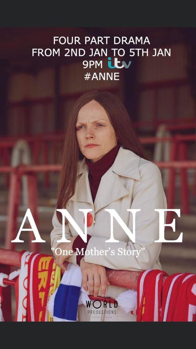 #Anne is a shining example of the best of us. Her courage in adversity is as relevant now as it's ever been &amp; her story which after years in the making begins on ITV tonight is one of hope, defiance &amp; inspiration &amp; why those lucky to have known her treasure her memory always🔥❤️