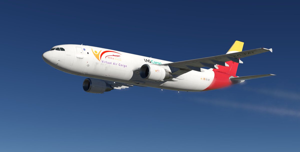 Tcepillo1's tweet photo. Secando pintura nueva...@grupoiberiava 
Y estrenando la V2 del A306 de @iniBuilds en @XPlaneOfficial 11 https://t.co/mHKXPMVhYQ